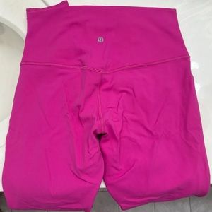 Lulu leggings hot pink size 8 full length